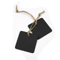 High End Custom Tag Paper Thickness Paper Black Hang Tag